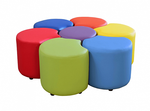 Набор детских Пуфов 7 штук в г. Балашиха – детская мебель Семицветик фото 1